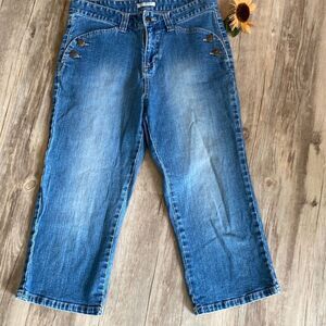 Vintage Sailor Nautical Capri Length Jeans‎ Size 6